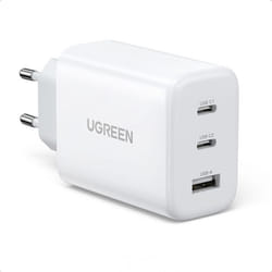 Chargeur USB C - UGREEN - 65W - 3 Ports - Compatible iPhone et MacBook - Design Compact