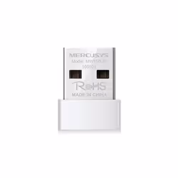 Mercusys MW150US, Sans fil, USB, USB, Wi-Fi 4 (802.11n), 150 Mbit/s, Blanc