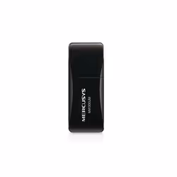 Mercusys MW300UM, Sans fil, USB, USB, Wi-Fi 4 (802.11n), 300 Mbit/s, Noir