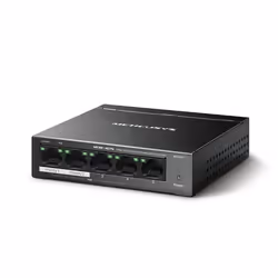 Mercusys MS105GP commutateur réseau Gigabit Ethernet (10/100/1000) Connexion Ethernet, supportant l'alimentation via ce port (PoE) Noir