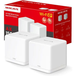 WiFi Mesh WiFi 6 Bi-Bande AX1500Mbps - MERCUSYS Halo H60X(2-pack) - Couverture Jusquà 350 m² - 3 Ports Gigabit - Contrôle Parental