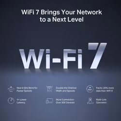 Mercusys MR47BE routeur sans fil 2.5 Gigabit Ethernet Tri-bande (2,4 GHz / 5 GHz / 6 GHz) Noir - Vue supplémentaire 5