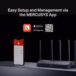 Mercusys MR47BE routeur sans fil 2.5 Gigabit Ethernet Tri-bande (2,4 GHz / 5 GHz / 6 GHz) Noir - Vue supplémentaire 8