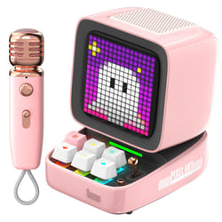 Divoom Ditoo-Mic Mini Enceinte portable mono Rose 15 W