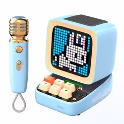 Divoom Ditoo-Mic Mini Enceinte portable mono Bleu 15 W