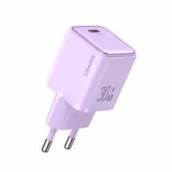 Chargeur mural - Usams - US-CC186 - USB-C PD30W - 3A - Violet