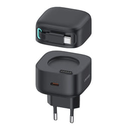 Chargeur USB-C - Usams - US-CC202 - 35W - Câble rétractable - Charge rapide