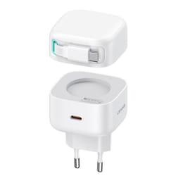 Chargeur USB-C PD35W PD35W USB-C avec câble Type-C - Série Usams XMF (US-CC202) - Blanc