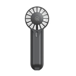 Usams Mini Ventilateur de Poche USB Rechargeable à 3 Vitesses Noir