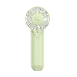 Usams Mini Ventilateur de Poche Portable 3 Vitesses Compact Rechargeable 1200mAh Vert