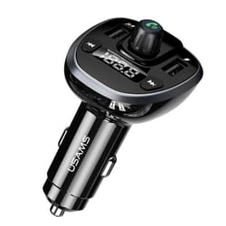 Modulateur FM et chargeur de voiture - Usams - C21 - Double USB - 34A - Noir