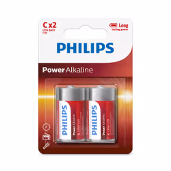 Philips LR14P2B/05, Batterie à usage unique, LR14, Alcaline, 1,5 V, 2 pièce(s), 5 année(s)