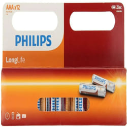 Philips Longlife AAA - Lot de 12
