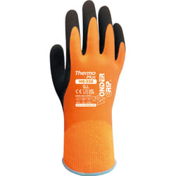 Wonder Grip - thermo plus WG-338 Gant rembourré imperméable en latex 9/L