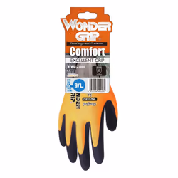 Wonder Grip WG-310HO Gants d'atelier Orange Latex, Polyester 2 pièce(s)