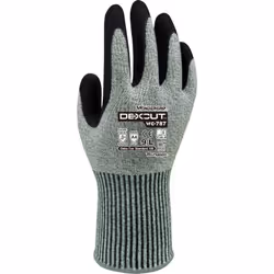 Le WG-787 Dexcut® est un gant enduit de nitrile unique développé sur une doublure tricotée en fibre minérale, en polyéthylène ...