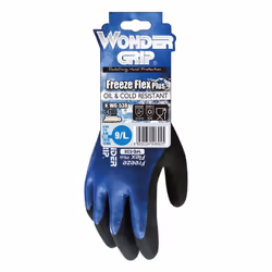 Wonder Grip WG-538 Gants d'atelier Noir, Bleu Latex, Polyester 1 pièce(s)