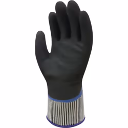 Wonder Grip WG-538 Gants d'atelier Noir, Bleu Latex, Polyester 1 pièce(s)