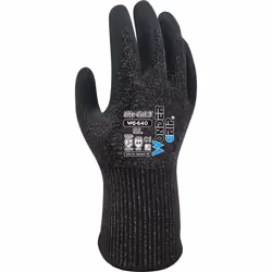 Wonder Grip WG-640, Gants d'atelier, Noir, L, SML, Adulte, Adulte