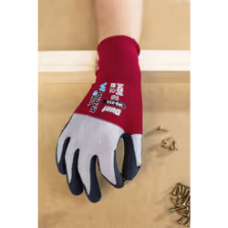 Wonder Grip WG-355 Gants d'atelier Noir, Rouge, Blanc Latex, Microfibre, Nylon 12 pièce(s)