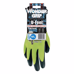 Wonder Grip WG-1855HY Gants d'atelier Noir, Jaune Mousse de nitrile, Polyester, Spandex 1 pièce(s)