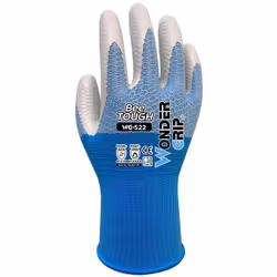 Wonder Grip WG-522W, Gants d'atelier, Bleu, M, SML, Adulte, Adulte