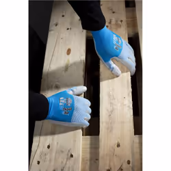 Wonder Grip WG-522W Gants d'atelier Bleu Mousse de nitrile, Polyester 1 pièce(s)