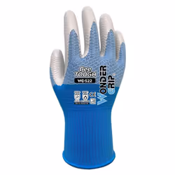 Wonder Grip WG-522W, Gants d'atelier, Bleu, Blanc, M, SML, Adulte, Adulte