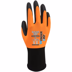 Le Wonder Grip® WG-1855HOS U-Feel Spe est un gant unique enduit de nitrile construit sur une doublure en polyester et élastha ...