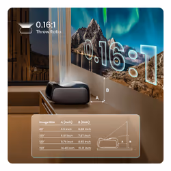 JmGO O2S Ultra Projecteur à focale courte DLP 4K (4096x2400) Compatibilité 3D Noir - Vue supplémentaire 8
