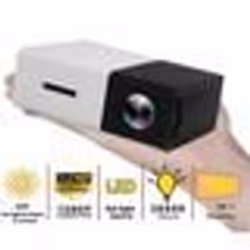 Mini Projecteur 1080P  Vidéoprojecteur Portable pour Home Cinéma Dessins Animés Compatible avec HDMI/USB/AV/Ordinateur Noir