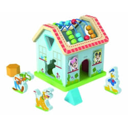 Polymark Mickey Et Ses Amis - Maisonnette Cubes Bois - 8 Pcs