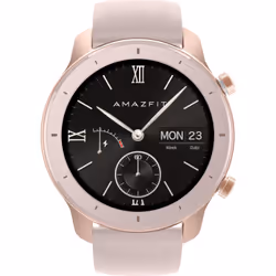 Amazfit GTR 42 42mm Tactile Noir, Rose doré GPS (satellite)