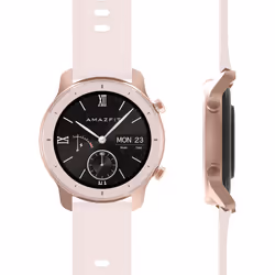 Amazfit GTR 42 42mm Tactile Noir, Rose doré GPS (satellite)
