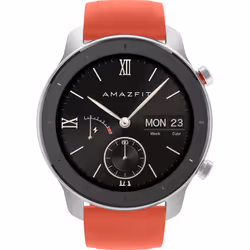 Amazfit GTR 42 42mm Tactile Noir, Argent GPS (satellite)