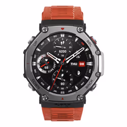 Amazfit T-Rex 3 Lava, 3,81 cm (1.5"), AMOLED, Écran tactile, 32 Go, GPS (satellite), 68,3 g