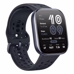 Amazfit Bip 6 Black 5 cm (1.97") AMOLED Numérique 390 x 450 pixels Écran tactile Noir GPS (satellite)