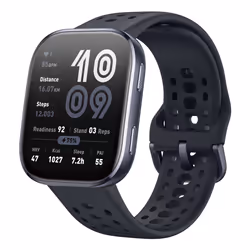 Amazfit Bip 6 Black 5 cm (1.97") AMOLED Numérique 390 x 450 pixels Écran tactile Noir GPS (satellite)