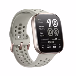 Amazfit Bip 6 Stone 5 cm (1.97") AMOLED Numérique 390 x 450 pixels Écran tactile Or GPS (satellite)