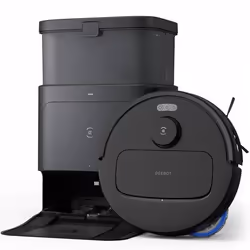 ECOVACS Aspirateur Robot N30 PRO Omni Noir Robot Aspirateur Laveur Avec Omni Station 10000Pa Nettoyage Humide adaptatif TruEd ...