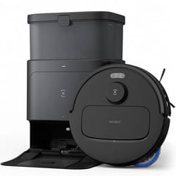 ECOVACS Aspirateur Robot N30 PRO Omni Noir Robot Aspirateur Laveur Avec Omni Station 10000Pa Nettoyage Humide adaptatif TruEdge