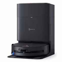 Ecovacs X9 PRO OMNI, Combiné, Noir, Rond, 0,22 L, 4 L, Brosse à rouleau et brosse latérale
