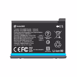 Insta360 ONE X2, Batterie de caméra, Noir, Bleu