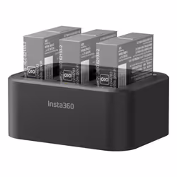 Insta360 Fast Charge Hub, Chargeur de batterie de caméra, 91 g, Noir