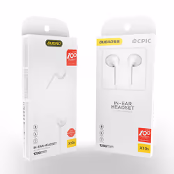 DUDAO Sluchawki douszne sluchawki mini jack X10S Blanc