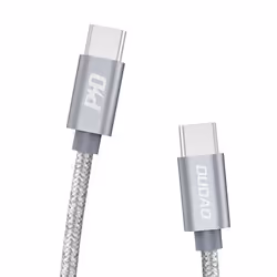 DUDAO Kabel USB USB-C - 1 m Szary 80080, 1 m, USB C, USB C, Gris