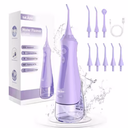 Hydropulseur SEJOY Professionnel rechargeable et portable avec 8 buses Violet