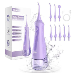 Hydropulseur SEJOY Professionnel rechargeable et portable avec 8 buses Violet