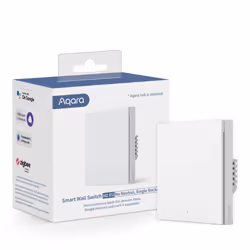 Aqara WS-EUK01, Boutons, Sans fil, Blanc, Polycarbonate (PC), Bleu, ZigBee, Veille, Statut