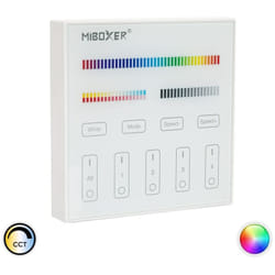 Efectoled - Télécommande Murale rf pour Variateur led rgb + cct 4 Zones MiBoxer B4 Blanc
